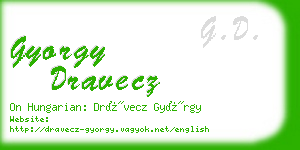 gyorgy dravecz business card